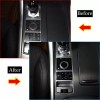 CSKT2022 Gloss Black Console Button Alloy Trim Cover Set For