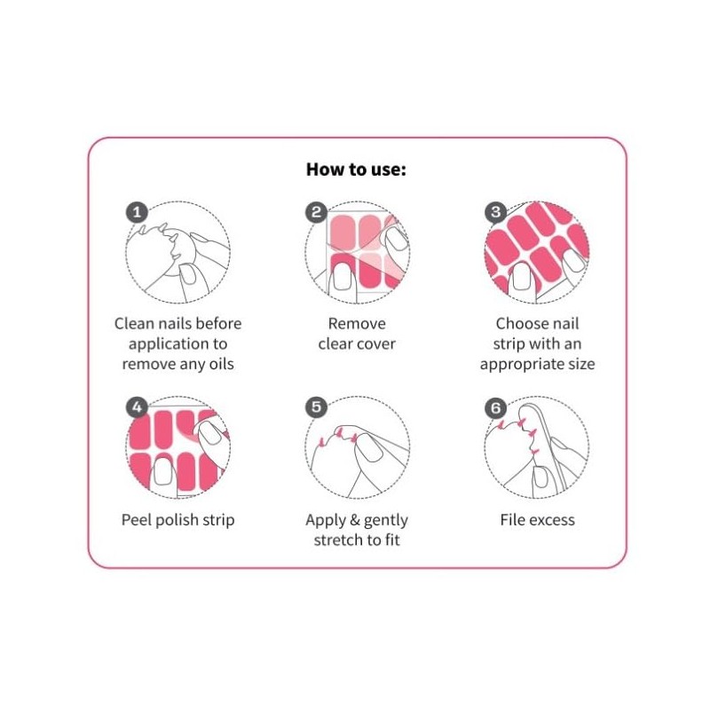 Pet Nail Wraps (Pink Glitter)