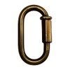 RCH Hardware QL-BR01-35 Brass Quick Link, 8 Gauge, Antique Brass (2 Pack)
