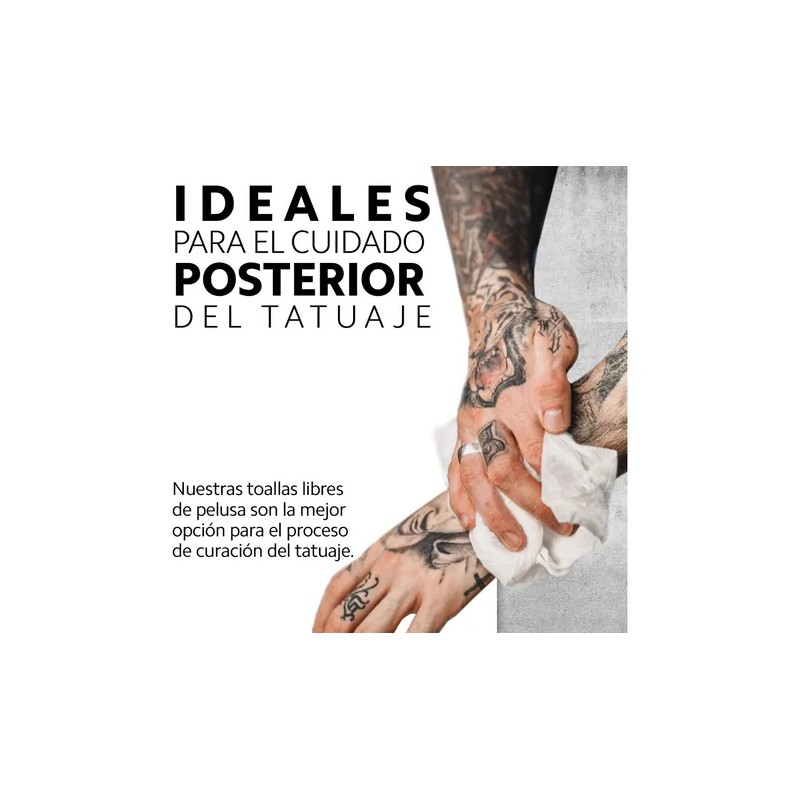 Toallas De Limpieza Tatuaje Ouo Desechable 0 Pelusa 60 Pzs