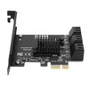 Expansion Card PCIE to 6Port SATA3.0 Hard Disk 6G ASM1166