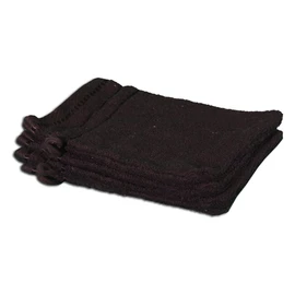 Gözze - Bath/Shower Glove/Mitt, Set of 4, Berlin, 100% Cotton, 17 x 24 cm - Black