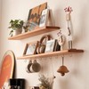 Gad2go 4 Pieces Floating Shelf Brackets 75mm Heavy Duty Invisible