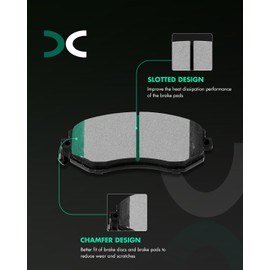 SCITOO Disc Brake Pads Kits D1539-7880 Semi Metallic Front Brake Pads Set Fit For Scion For FR-S 2013-2016,For Subaru For BRZ 2013-2018,For Subaru For Impreza 2011-2016