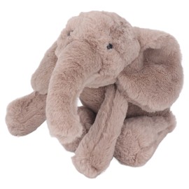 Elephant Plush Toy Cute Soft Cuddly PP Cotton Relieve Stress Stuffed Animal Plush Pillow for Bedroom Living Room Presents Grey