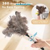 SYCEES Extendable Ostrich Feather Duster with Stainless Steel Handle