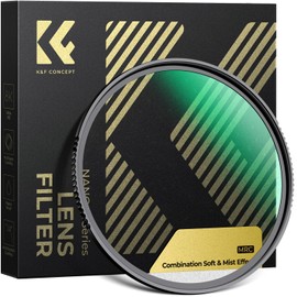 K&F Concept 72mm Combination Soft & Mist 1/4 Lens Filter 28 Multi-Layer Coating Waterproof Scratch Resistant Cinematic Effect Filter for Vlog/Portrait Photography