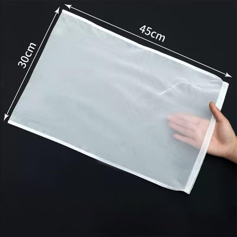 2 PcsReusable Mesh Strainer Bags, Nut Milk Bag，Cheesecloth Bags for