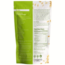 LifeSource Foods Oat Fiber 500 (1 LB) Keto, Zero-Carb, Gluten-Free, All-Natural Fiber for Low-Carb Baking and Bread, OU Kosher, Resealable Pouch