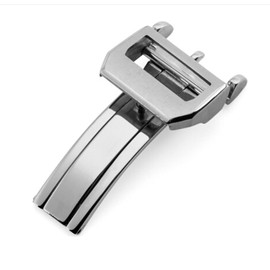 [Nywing] 18mm IWC Buckle D Buckle Steel Watch Strap D Buckle Double Opening / Double Buckle for IWC Band Silver Gold Rose Gold