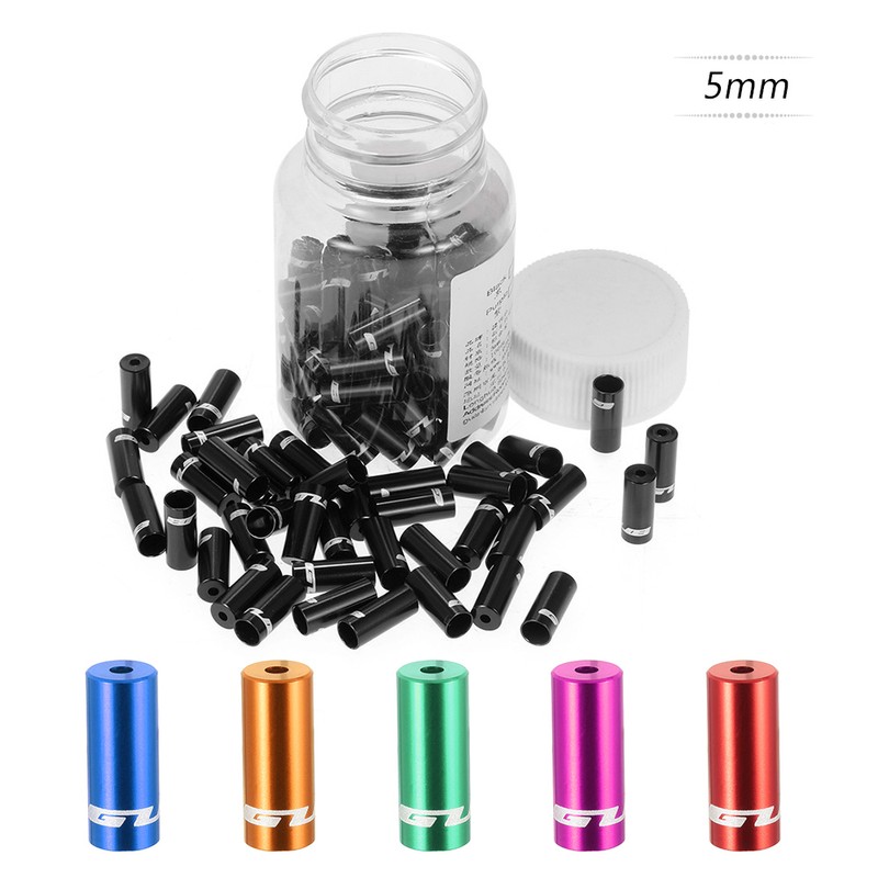 GUB 100pcs 4mm/5mm Aluminum Alloy Bike Derailleur Shift Brake Wire