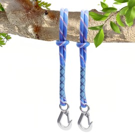 HSUYUN Set of 2 Swing Ropes, Swing Extension Rope, Rope for Swing, Swing Attachment with Stainless Steel Hooks, Swing Tree Attachment, for Extension of Hammocks - Connection Rope
