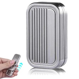 Ninnyi Metal Fidget Slider Anxiety Autism Stress Relief for Kids Women Men(Silver)