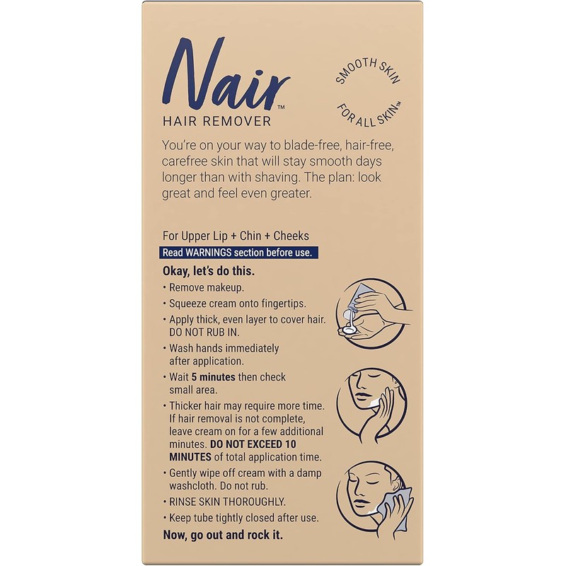 Moisturizing Face Cream For Upper Lip Chin And Fac Nair