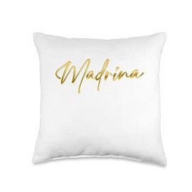 Quince Squad Quinceanera Gifts Madrina Quinceanera Sweet 16 Throw Pillow, 16x16, Multicolor