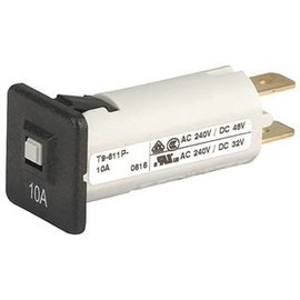 SCHURTER T9-611P-16A Circuit Breaker, Thermal, 1P, 240V, 16A