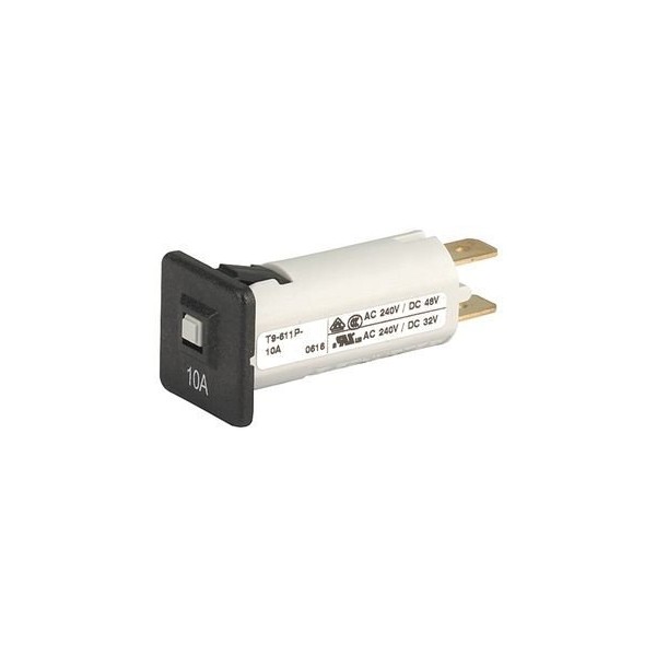 SCHURTER T9-611P-16A Circuit Breaker, Thermal, 1P, 240V, 16A