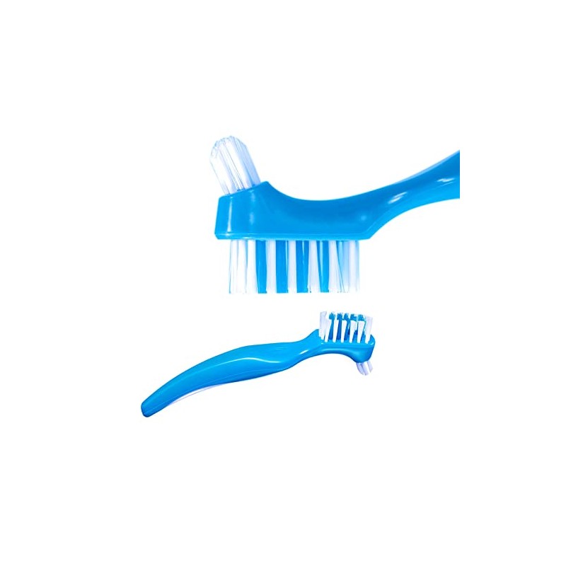 Pack of 3 Portable Denture Cleaning Brushes with Moderate Multilayer