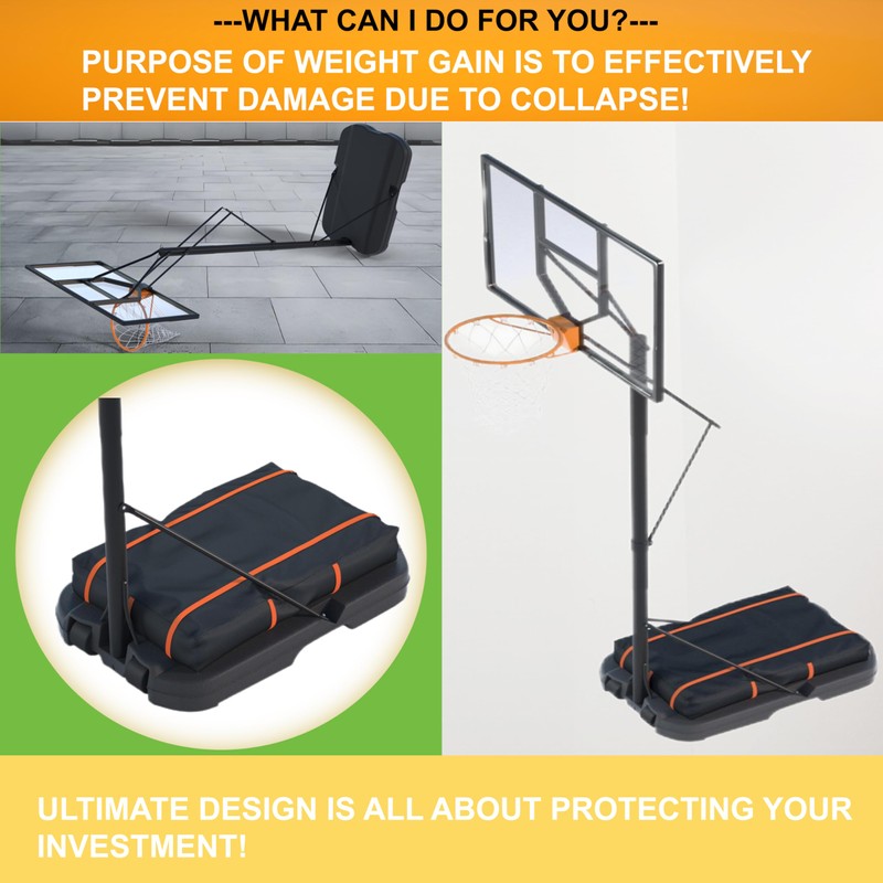Basketball Hoop Sandbag - Heavy Duty Weighted Bottom Anchor for