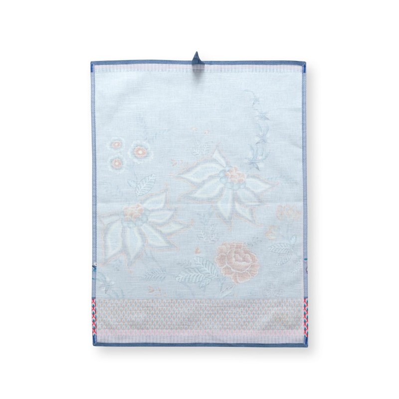 Pip Studio Flower Festival Tea Towel Blue 50 x 70