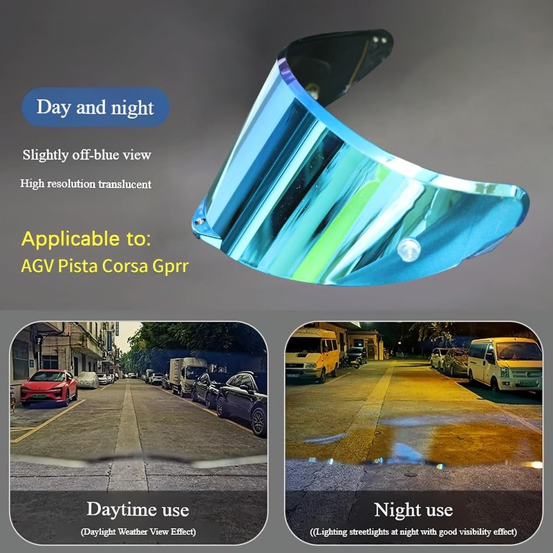AGV Pista Corsa Gprr Visor Commpatible with Pista/GPR/GPRR/Corsa/Race3 for Day