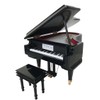 Broadway Gifts Black Baby Grand Piano Music Box with Bench