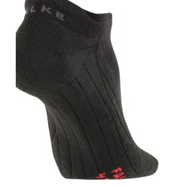 FALKE ESS Golf GO2 invisible/liner socks, 1 pair, UK size 5.5-7.5 (EU 39-41), Black, polypropylene mix - Sweat wicking, fast drying, extra cushioning at key pressure points for maximum impact absorption