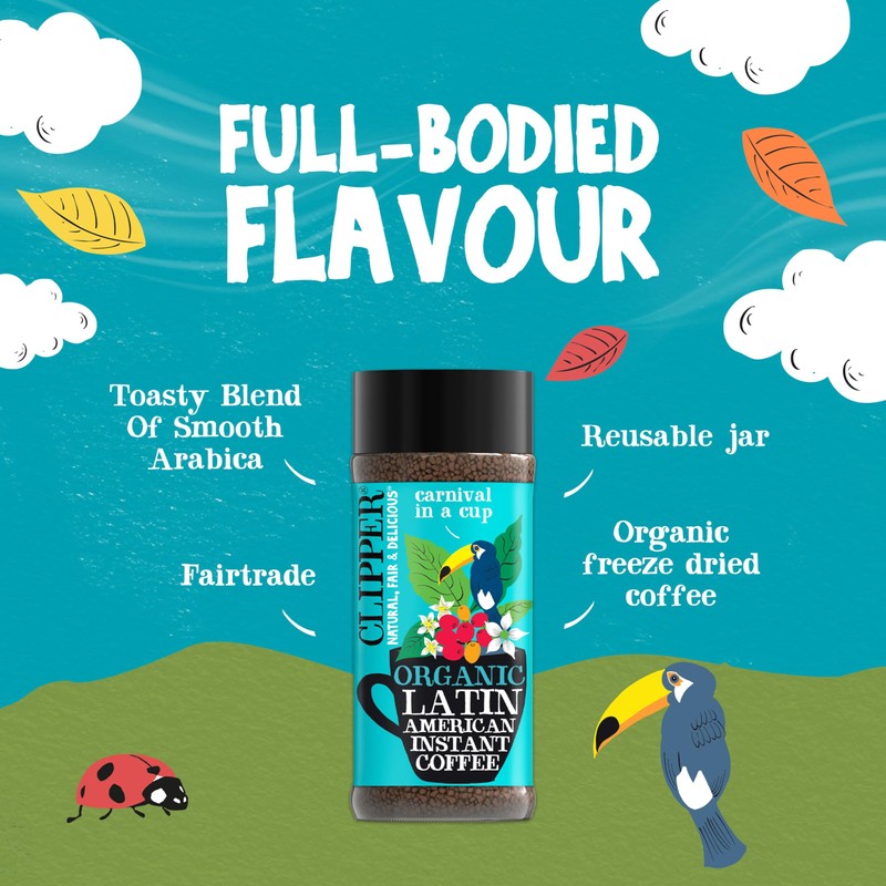 Clipper Coffee: Organic Latin American Instant Coffee – Medium Roast