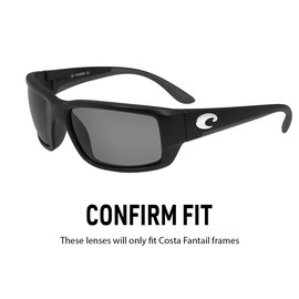 IKON LENSES Polarized Replacement Lenses For Costa Del Mar Fantail Sunglasses (Emerald Green)