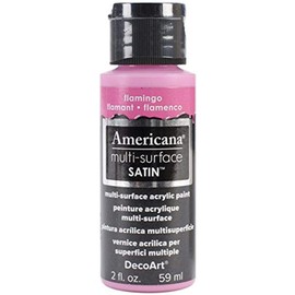 DecoArt Acrylics Multi-Purpose Paint, Flamingo Satin