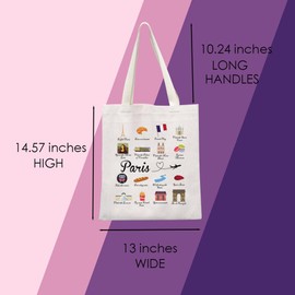 Paris Tote Bag Paris Travel Gift Paris Souvenir Gift Welcome To Paris Gift (P-aris Tote CA)