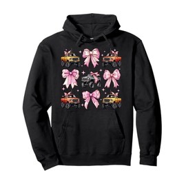 Coquette Bow Rc Truck RC Racing Remote Control Girl Mom Pullover Hoodie
