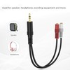 3.5mm Stereo to Dual Mono Cable, 2 Pack 6inch 1/8"