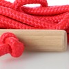 com-four® Premium Sledge Rope with Wooden Handle, Extra Strong Toboggan