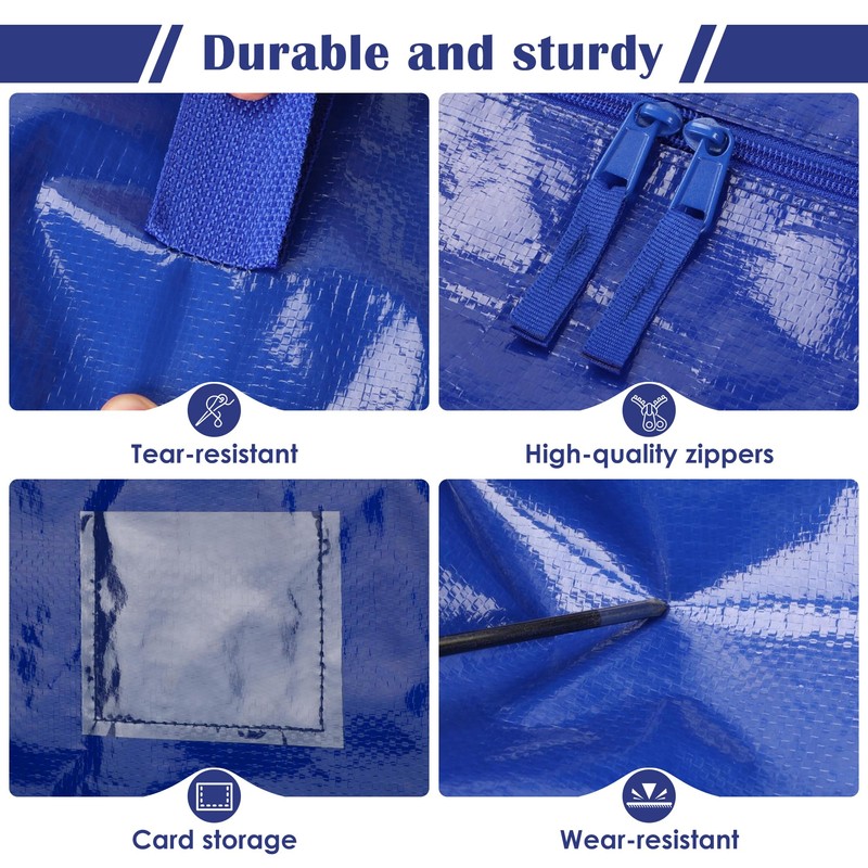 6 Pack Extra Large Heavy Duty Moving Bags with Reinforced