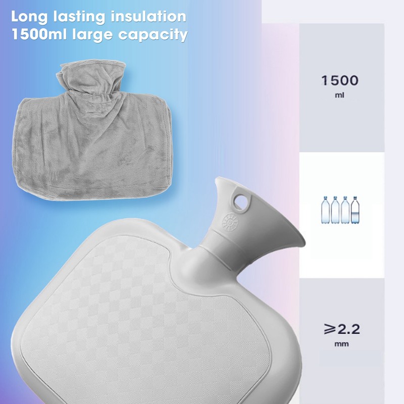 Hot Water Bag Large Capacity Detachable Water Injection Hot Water