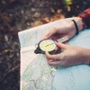 Vbestlife Multifunctional Compass, Mini Outdoor Compass Curvometer Map Measurer Distance