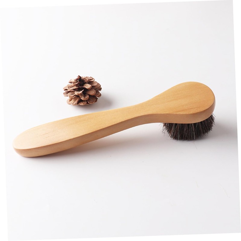LALAFINA 3pcs Wooden Handwashing Brush Multi-Purpose Nail Brush Natural Pig