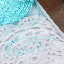 Clisil Navy Blue Sequin Yarn,Sparkle Yarn,Sequin Theread,Accessories,Fantasy Yarn,Payet Yarn,Lace Yarn,Lame Yarn,Art Yarn 100g