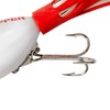 Arbogast Hula Popper Topwater Fishing Lure, White/Red Head, G770 (1