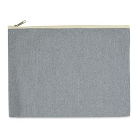 Harvest Import Recycled Canvas Zipper Pouch - 9½"L × 13"W