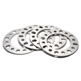 GoldenSunny 6mm 8x6.5 8x170 8x180 Wheel Spacers Compatible with 8 Lug Ford Chevy GmC Dodge Ram, 1/4 inch 8x165.1 mm Universal Wheel Spacers, Pack of 4