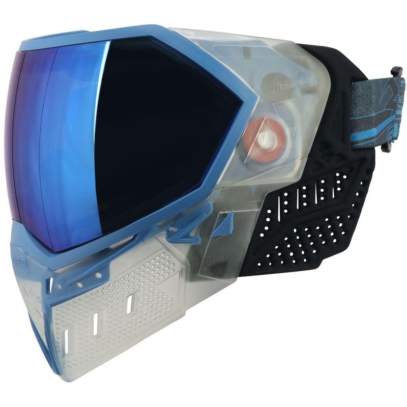 Empire EVS Paintball Mask/Goggle Clear/Blue w/PBB Barrel Plug - Blue