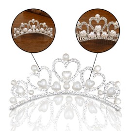 Crown Tiara Headband Hair Accessories Headdress Crown Clasp Crown Child Costume Dress Girl Photo Shoot Party Children Shichi-Go-San Wedding Coming of Age Party Birthday Party Bride Wedding Hair Ornament