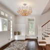 Crystal Ceiling Light Fixture, Modern Semi Flush Mount Ceiling Light,
