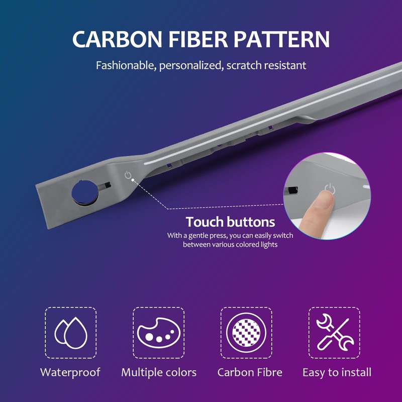 LED Neon Strip Light Center Console Dashboard Trim Compatible with