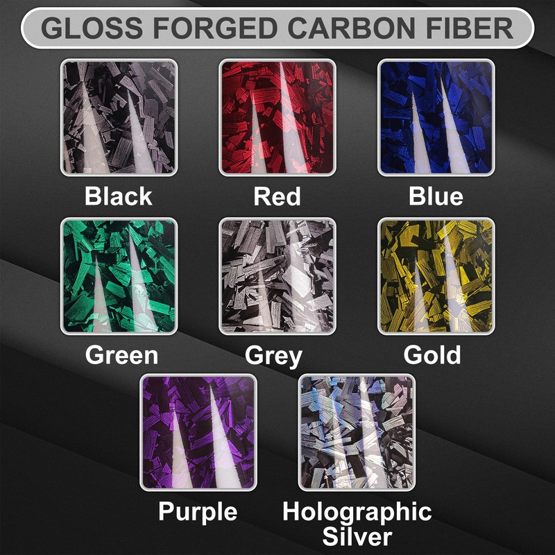 Lypumso Purple Forged Carbon Fiber Vinyl, Adhesive Wrap Roll for