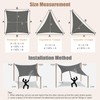 WOLTU Awning, Waterproof, 2.5 x 2.5 x 3.5 m, Triangular,