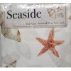 Benson Mills Printed Fabric Tablecloth 60"x84" Oval (6-8 people) SEALIFE,SEASHELS,SEASIDE,BM