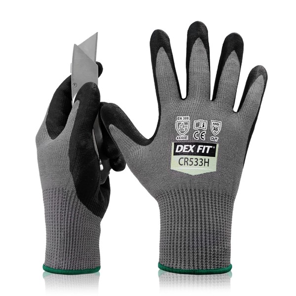 DEX FIT Level A6 Cut Resistant Gloves CR533H - Silky